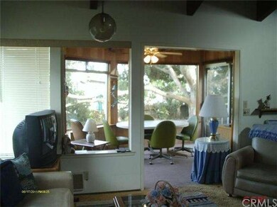 View of dining area through living area.