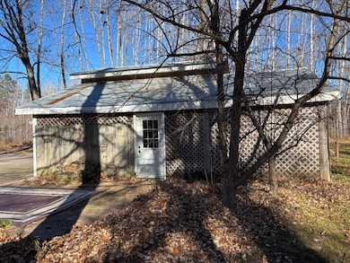 A garage view from the deck.