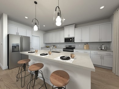 Photo is not of the actual home, but is an inspirational photo of builder’s model home and may depict options, furnishings, and/or decorator features that are not included