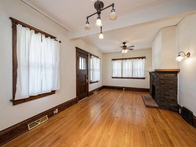 Living room and dining room