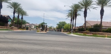 Gated entrance to subdivision