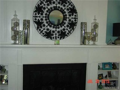 Living Room gas burning fire place in living room