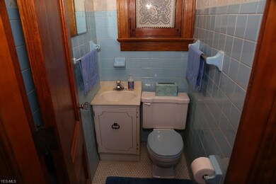 1/2 bath between kitchen & office.