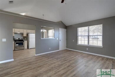 View of Kitchen from Living Room.
