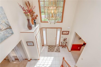 Open foyer view from upper level.