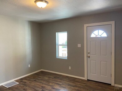 view  to living room from bedroom #1