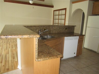 Granite counter tops in kitchen