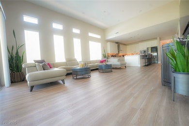 Living room with healthy amount of natural light a
