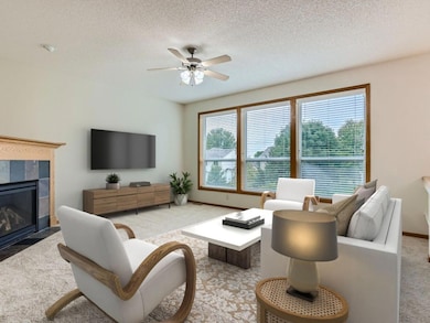 Digitally Staged Family Room