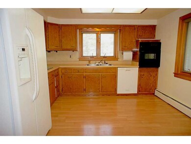 Kitchen. large kitchen has eat in area if desired