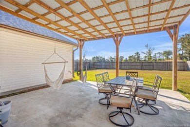 Large Covered back patio