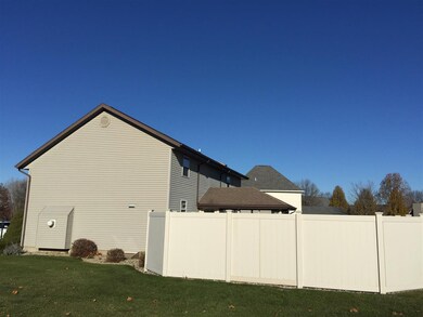 Privacy fence surrounding patio area.