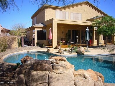 Backyard pool area