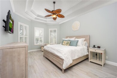 Large Main Bedroom with Double tray Ceiling, plant