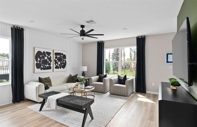 Model Home Design Only. Pictures and furnishings are for illustrative purposes only. Elevations, colors and options may vary. Furniture is for model home staging only