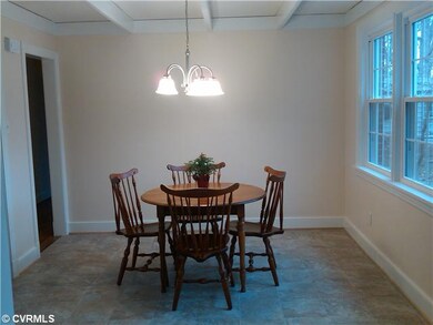 Kitchen - Ceiling beams, new floors, new windows, 