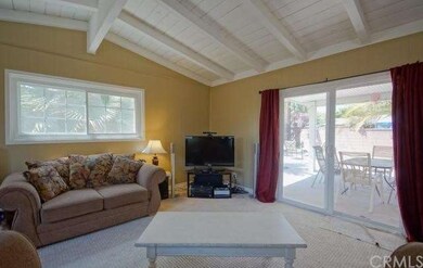Family room with slider to back yard