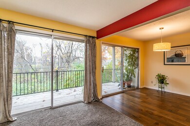 view of deck from inside