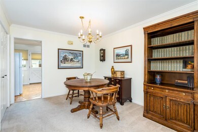 Dining room just off the kitchen