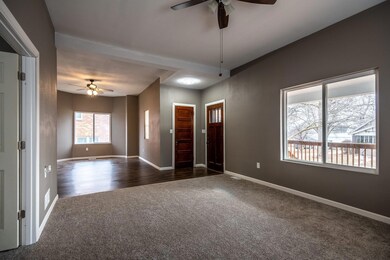 908 Farman St. Living Room looking into