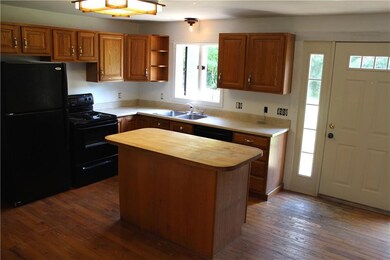 Wood floors and butcher block...
