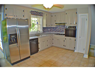 porcelain tile kitchen floor with freshly painted 