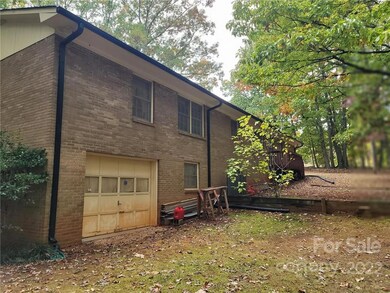 Garage door in the basement. 