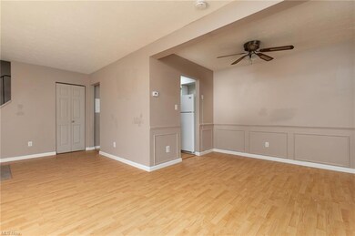 View of hardwood floored empty room