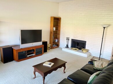 Living room fireplace