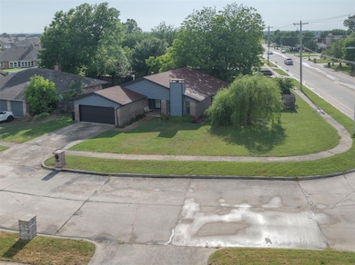 View from above of property