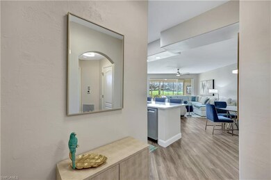 Inviting entry with seamless view to the fairway!