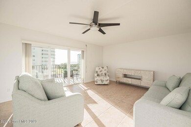 Living Room with Triple Sliding Door
