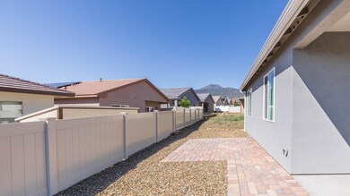 Back yard with Vinyl Rear Fence