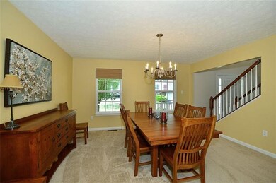 Elegant Dining Room easily seats 6.