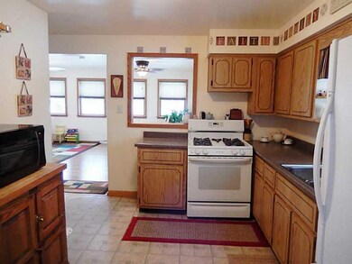 Kitchen. Move around with easy in this spacious ki