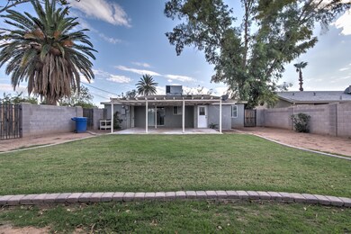 Large backyard