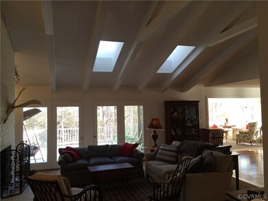 GREAT RM AS SEEN FR ENTRANCE- VAULTED BEAMED CEILI
