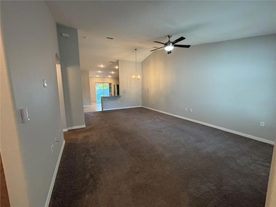 partial view of living and dining room combo
