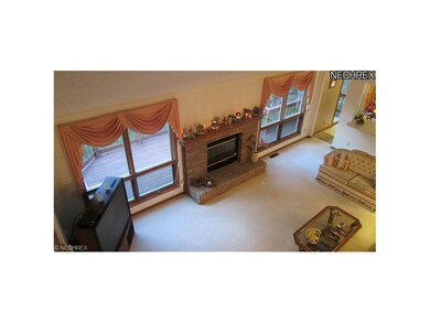 View from the 2nd level hall into the Great Room