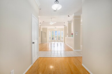 Entrance into home with coat closet on the left.