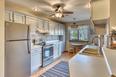 Kitchen with Lake Views