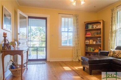 Living room view to the front door.