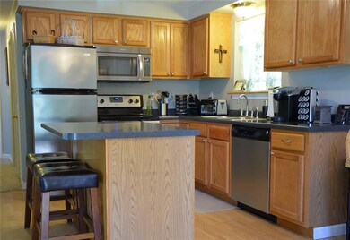Newer stainless steel appliances.