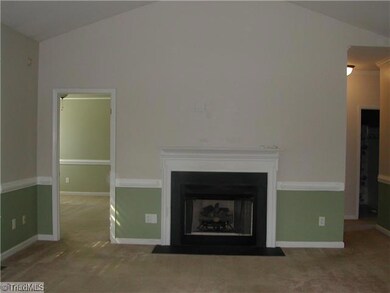 Living Room. Fireplace with new gas logs