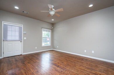 Hardwoods run through main living area.