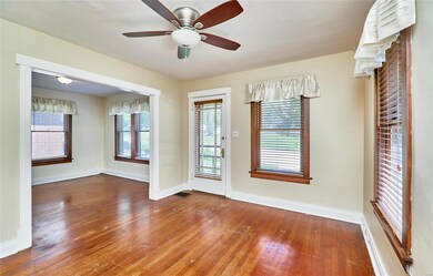Living room, looking into dining room