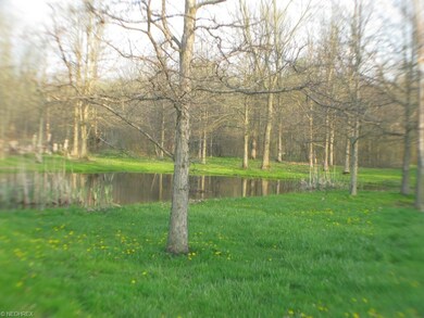 Front yard pond along drive into home