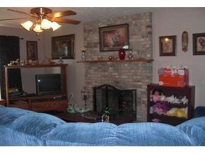 LR with HW and Fireplace