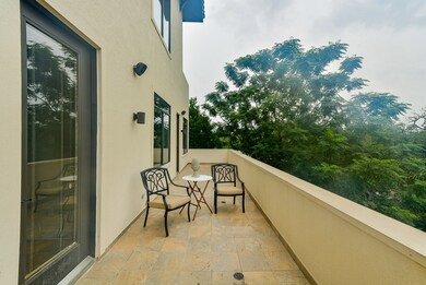 Enter this terrace from the primary suite or from