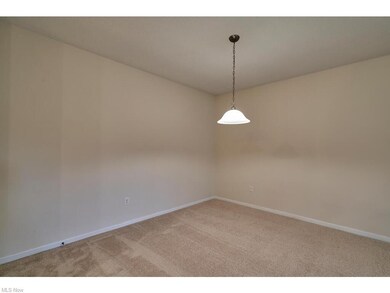 Spacious dining area.